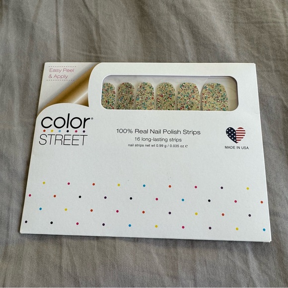 *Retired* Color Street: Glitzburgh | Gold Metallic Glitter Multicolor Sparkle - Picture 3 of 11